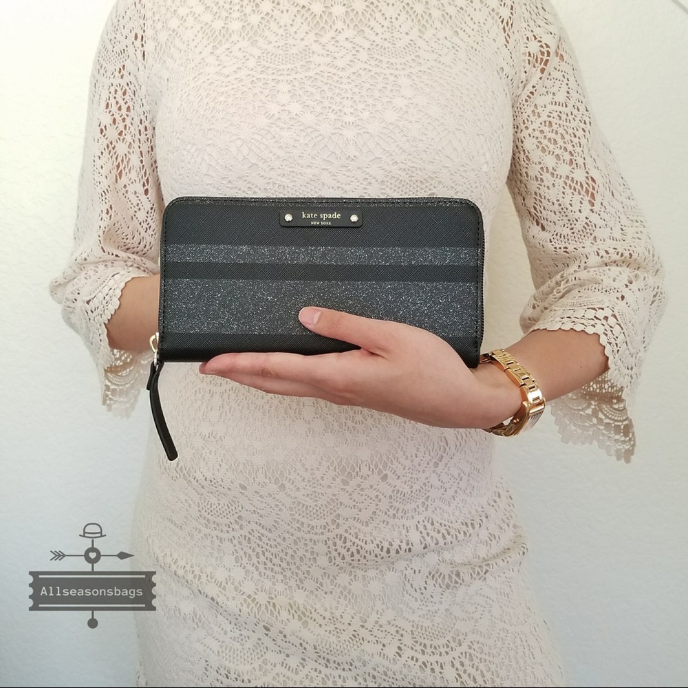 Kate spade HANI Haven Lane striped NEDA Wallet NWT - Picture 3 of 7
